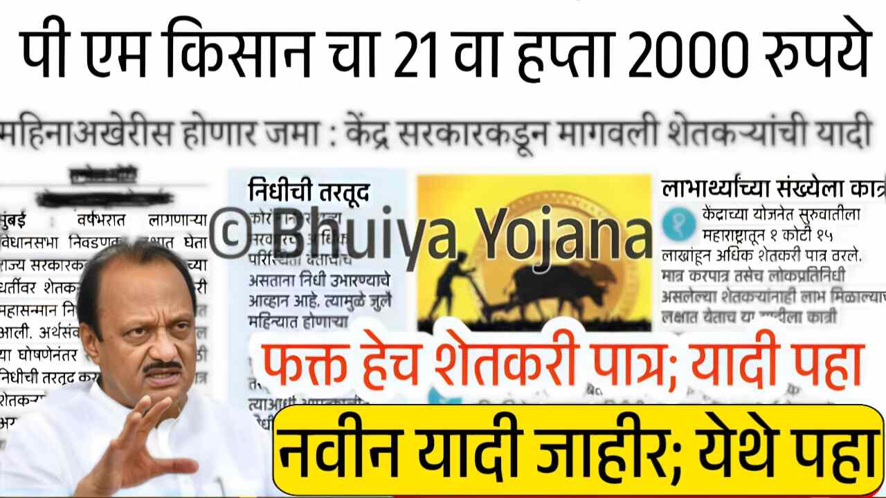 पीएम किसान योजनेचा २१ वा हप्ता दिवाळीत मिळणार? यादीत तुमचे नाव आहे का? असे चेक करा PM Kisan Yojana 21st Installment